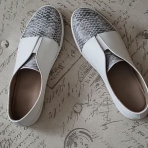 LOGO slip on leather sneakers